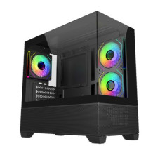 Cooler Master Elite 490 ARGB Mini Tower Gaming Cabinet - Black