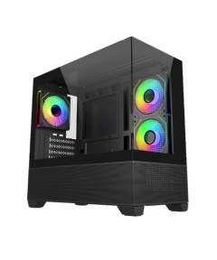 Cooler Master Elite 490 ARGB Mini Tower Gaming Cabinet - Black