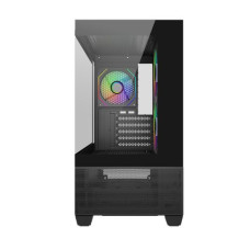 Cooler Master Elite 490 ARGB Mini Tower Gaming Cabinet - Black