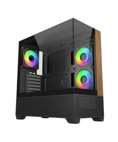 Cooler Master Elite 690 Wood ARGB ATX Mid Tower Case