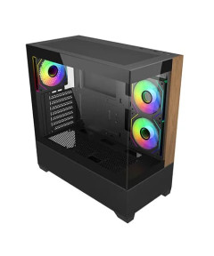 Cooler Master Elite 690 Wood ARGB ATX Mid Tower Case