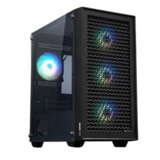 Zebronics Aegis Mid Tower Premium Cabinet - Black