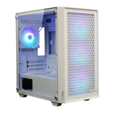 Zebronics Aegis Mid Tower Premium Cabinet - White