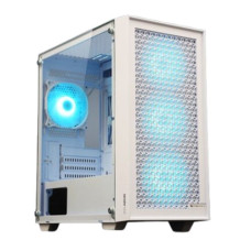 Zebronics Aegis Mid Tower Premium Cabinet - White