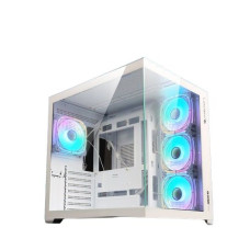 Zebronics Argo 10 Mini Tower Gaming Cabinet - White