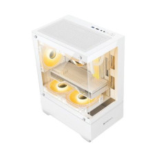Zebronics Icecap Mid Tower Gaming Cabinet - White
