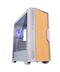 Zebronics Nebula-W Mid Tower Gaming Cabinet - Wooden