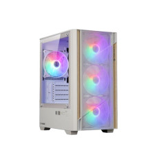 Zebronics Ember Mid-Tower Gaming Cabinet - White