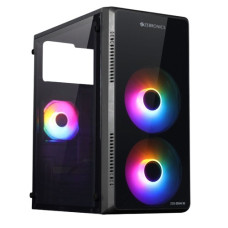 Zebronics Zium 10 Mini Tower Gaming Cabinet - Black
