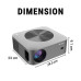 Ant Esports View 611 LED Smart Projector with Remote - Black