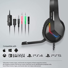 Ant Esports H1100 Pro Wired RGB Headset - Black
