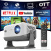 Ant Esports View 711AI projector With Remote- Black & Grey