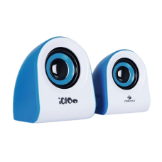Zebronics Igloo 2.0 Multimedia Speaker - White & Blue