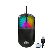 Ant Esports Virtus100 Wired Gaming Mouse - Black