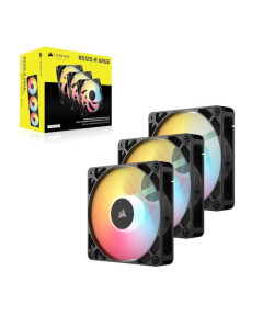 Corsair RS120-R ARGB 120mm PWM Reverse Cabinet Fan Triple Pack - Black