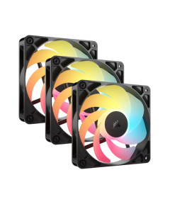 Corsair RS120-R ARGB 120mm PWM Reverse Cabinet Fan Triple Pack - Black