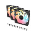 Corsair RS120-R ARGB 120mm PWM Reverse Cabinet Fan Triple Pack - Black