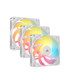 Corsair RS120-R ARGB 120mm PWM Reverse Cabinet Fan Triple Pack - White