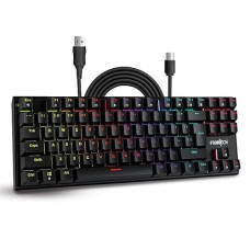 FRONTECH KB-0014 Black Wired Gaming Keyboard With Multicolor RGB Backlight