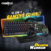 Frontech KB-0038 Dragon Warrior Gaming 4 in 1 Combo Set of Gaming Keyboard with RGB LED Backlit Mouse with 1000 DPI, Mousepad and Premium Gaming Headphone- Black