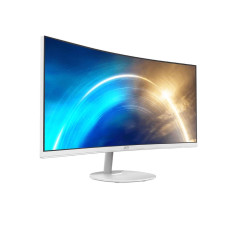 MSI Pro MP341CQW 34 Inch Curved Monitor - White
