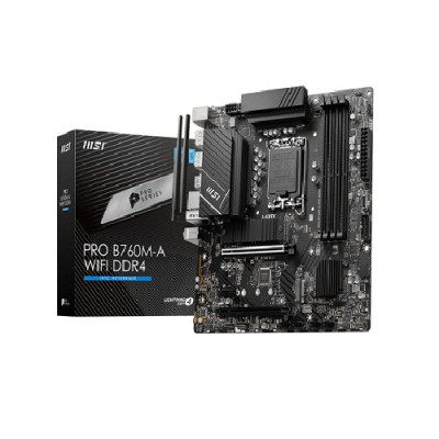 MSI Pro B760M-A WIFI DDR4 Micro ATX Motherboard