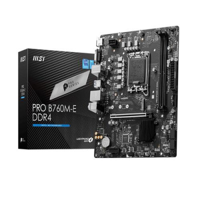 MSI Pro B760M-E DDR4 Micro ATX Motherboard