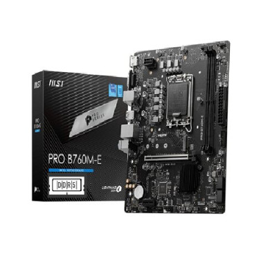 MSI Pro B760M-E DDR5 Micro ATX Motherboard