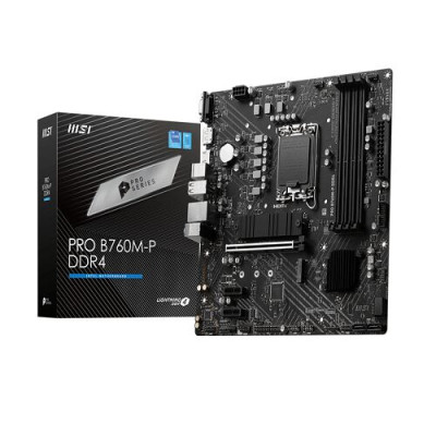 MSI Pro B760M-P DDR4 Micro ATX Motherboard