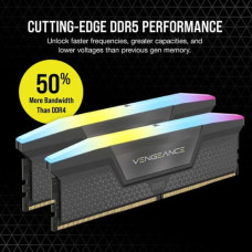 Corsair Vengeance RGB 32GB (16GBx2) DDR5 6000MHz CL36 RAM - Black