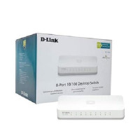 D-LINK DES-1008C 8-Port 10/100 Desktop Switch (White)