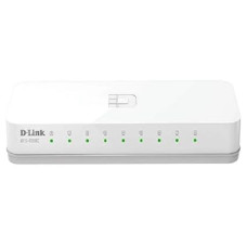 D-LINK DES-1008C 8-Port 10/100 Desktop Switch (White)