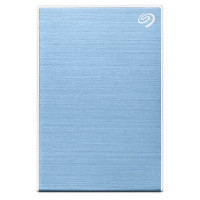 Seagate 2TB One Touch External Hard Drive With Password Protection - Light Blue