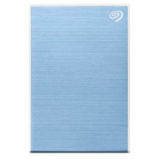 Seagate 4TB One Touch External Hard Drive With Password Protection - Light Blue