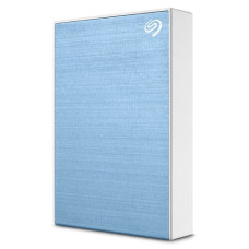 Seagate 1TB One Touch External Hard Drive With Password Protection - Light Blue