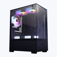 Zebronics IceBerg Premium Mid Tower Gaming Cabinet - Black