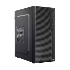 FOXIN PANTHER AESTHETIC BLACK MID TOWER PC CABINET WITH SMPS