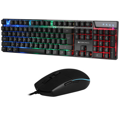 KEYBOARD AND MOUSE ZEBRONICS ZEB-WAR COMBO FOR GAMING